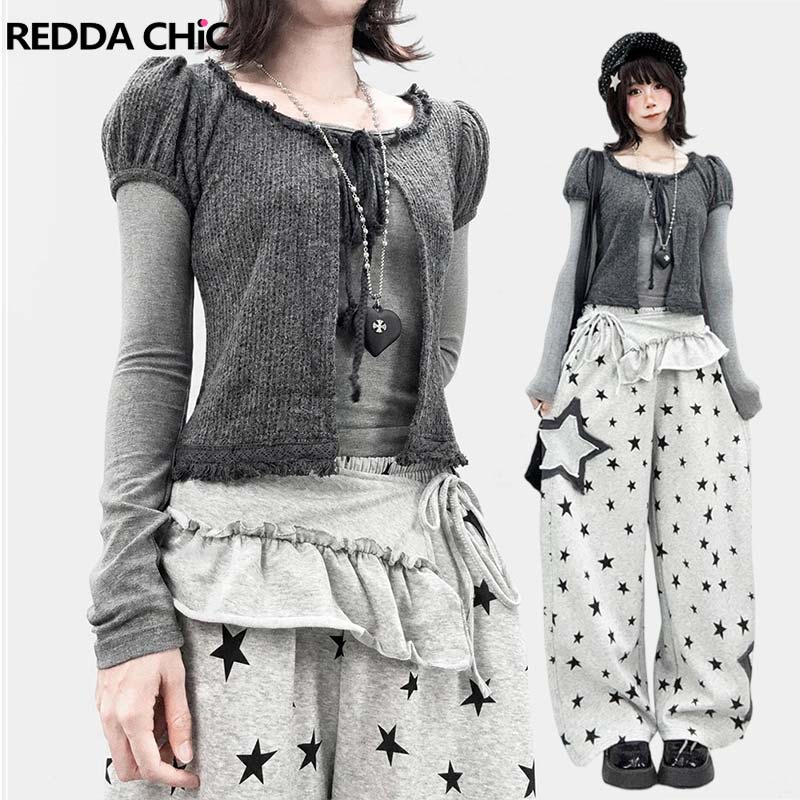 REDDACHiC Puff Sleeve Cardigan - đánh giá và giá Shirts
