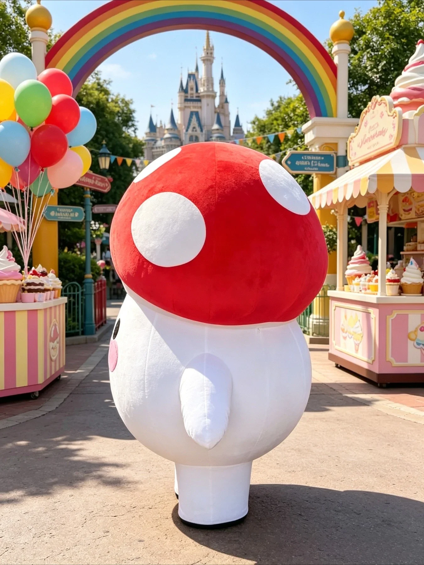 Cute Mushroom Inflatable Masco - đánh giá và giá Suits