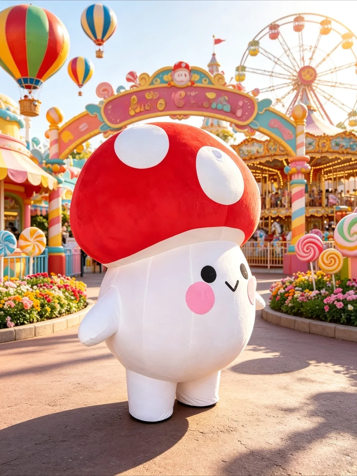 Cute Mushroom Inflatable Masco - đánh giá và giá Suits